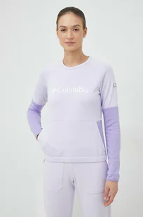 Columbia bluza sportowa Windgates kolor fioletowy wzorzysta - Bluzy damskie - miniaturka - grafika 1