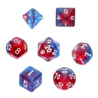 Akcesoria do gier planszowych - Komplet kości  RPG. Kamienie Księżycowe. Superman Rebel - miniaturka - grafika 1