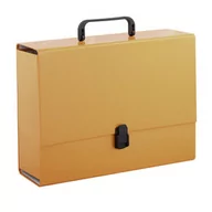 Teczki i skoroszyty - Penmate Tadeo Trading Tadeo Trading Teczka z rączką A4 10cm pomarańczowa pastelowa Tadeo Trading TARGI AD027TT - miniaturka - grafika 1