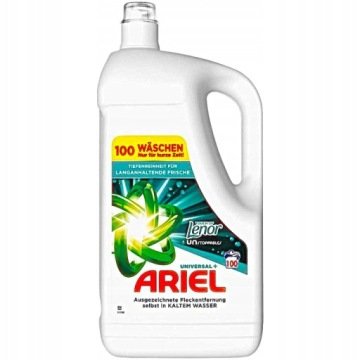 Ariel/ Lenor+ Touch Of żel do prania washen Unstoppables 100 prań 5l