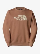 Bluzy sportowe męskie - Bluza bez kaptura The North Face Drew Peak Crew - latte/gravel - miniaturka - grafika 1