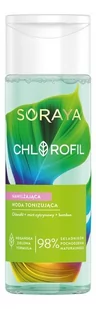 Soraya Chlorofil Nawilżająca woda tonizująca 200ml - Toniki i hydrolaty do twarzy - miniaturka - grafika 1