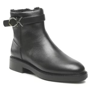 Botki damskie - Botki Calvin Klein - Rubber Sole Ankle Boot Hw Wl-Lth HW0HW01257 Ck Black BAX - grafika 1