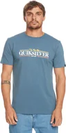Koszulki męskie - t-shirt męski QUIKSILVER GRADIENT LINE TEE Bering Sea - BYG0 - miniaturka - grafika 1
