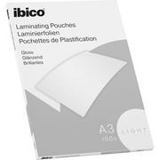 Folie do laminatora - ibico Ibico foliami do laminowania do prezentacji, 100 sztuk, błyszczący, przezroczysty 5101212 - miniaturka - grafika 1