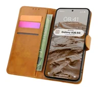 Etui i futerały do telefonów - Bizon z klapką Pocket do Galaxy A36 5G Brązowy - miniaturka - grafika 1