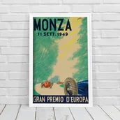 Plakaty - Retro plakat Grand Prix Monza Gran Premio d’Europa - miniaturka - grafika 1