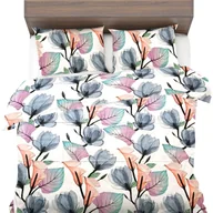 Pościel - Pościel antyalergiczna SENSE 220x200+2x70x80 Naturalna Bawełna Kwiaty - miniaturka - grafika 1