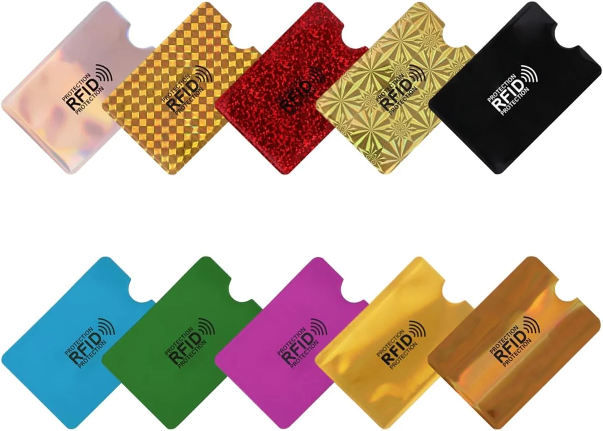 UCHWYTY 10 SZTUK KART RFID RĘKAWY BLOKUJĄCE BEZPIECZNE ETUI
