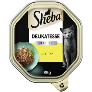 Sheba Delikatesse Karma w galaretce 22 x 85 g Kurczak - Mokra karma dla kotów - miniaturka - grafika 1