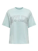 Koszulki i topy damskie - ONLY Koszulka w kolorze błękitnym - miniaturka - grafika 1