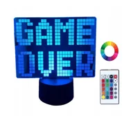 Lampy stojące - Lampka Nocna 3D Led Pilot Game Over dla Graczy - miniaturka - grafika 1