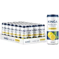 Woda - Kinga Napój woda + sok gazowana cytrynowa 250 ml x 24 sztuki - miniaturka - grafika 1