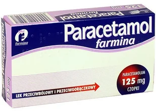 FARMINA SP. Z O.O. FARMINA SP Z O.O Paracetamol 125 mg czopki przeciwgorączkowe 10 sztuk Farmina 4594502 - Przeziębienie i grypa - miniaturka - grafika 1