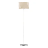 Lampy stojące - Klasyczna lampa podłogowa do salonu FIDŻI z tkaninowym abażurem w kolorze ecru - miniaturka - grafika 1