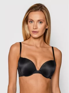 Biustonosze - Calvin Klein Underwear Biustonosz push-up Liquid Touch 000QF4083E Czarny - grafika 1