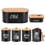 Chlebaki - CHLEBAK Z ZESTAWEM POJEMNIKÓW I MASELNICZKA E-6079 - miniaturka - grafika 1