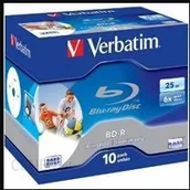 Nośniki danych - Verbatim BluRay BD-R 25 GB x6 10 szt. Do nadruku - miniaturka - grafika 1