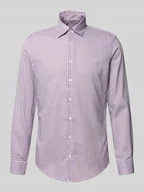 Koszule męskie - Koszula biznesowa o kroju slim fit z listwą guzikową - miniaturka - grafika 1