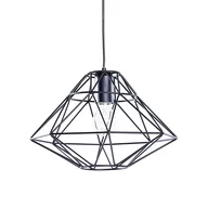 Lampy sufitowe - Beliani Lampa wisząca Lampa wisząca metalowa czarna GUAM 52171 - miniaturka - grafika 1