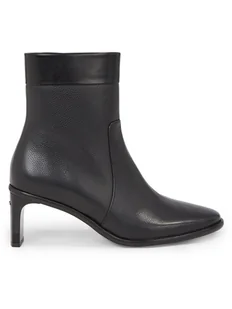 Calvin Klein Botki Curved Stil Ankle Boot 55 HW0HW01889 Czarny - Botki damskie - miniaturka - grafika 1