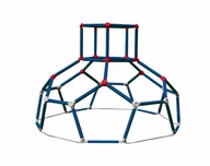 Place zabaw - Lil'Monkey, Drabinka dla dzieci Dome Climber, niebieska - miniaturka - grafika 1