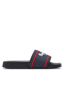 Buty dla chłopców - Pepe Jeans Klapki Slider Logo B PBS70054 Granatowy - miniaturka - grafika 1
