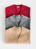 Swetry damskie - Reserved - Wełniany kardigan - brązowy - miniaturka - grafika 1