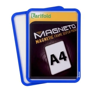 Tarifold Kieszeń magnetyczna A4, 2 szt., niebieska F194901 - Systemy ekspozycyjne i znaki informacyjne - miniaturka - grafika 1