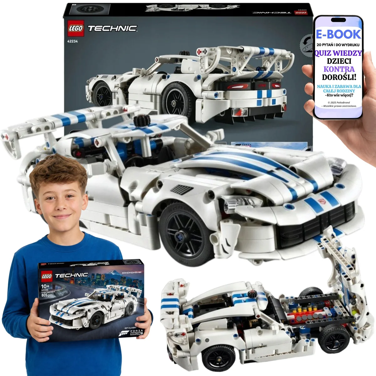 LEGO TECHNIC Samochód sportowy Dodge Viper GTS-R ORYGINAL
