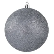 Bombki - Bombka plastikowa EUROFIRANY, GRAFITOWY, 10 cm, 4 szt. - miniaturka - grafika 1