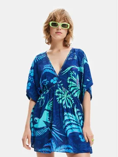 Desigual Sukienka letnia 23SWMW18 Granatowy Regular Fit - Sukienki - miniaturka - grafika 1