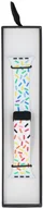 Akcesoria do smartwatchy - GlacierX pasek Silicone Magnetic Buckle White Confetti do Apple Watch 42/44/45/49mm Wielokolorowy - miniaturka - grafika 1