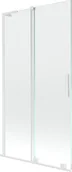 Parawany nawannowe - Mexen Velar L parawan nawannowy 2-skrzydłowy rozsuwany 100 x 150 cm, transparent, biały - 896-100-003-01-20 - miniaturka - grafika 1