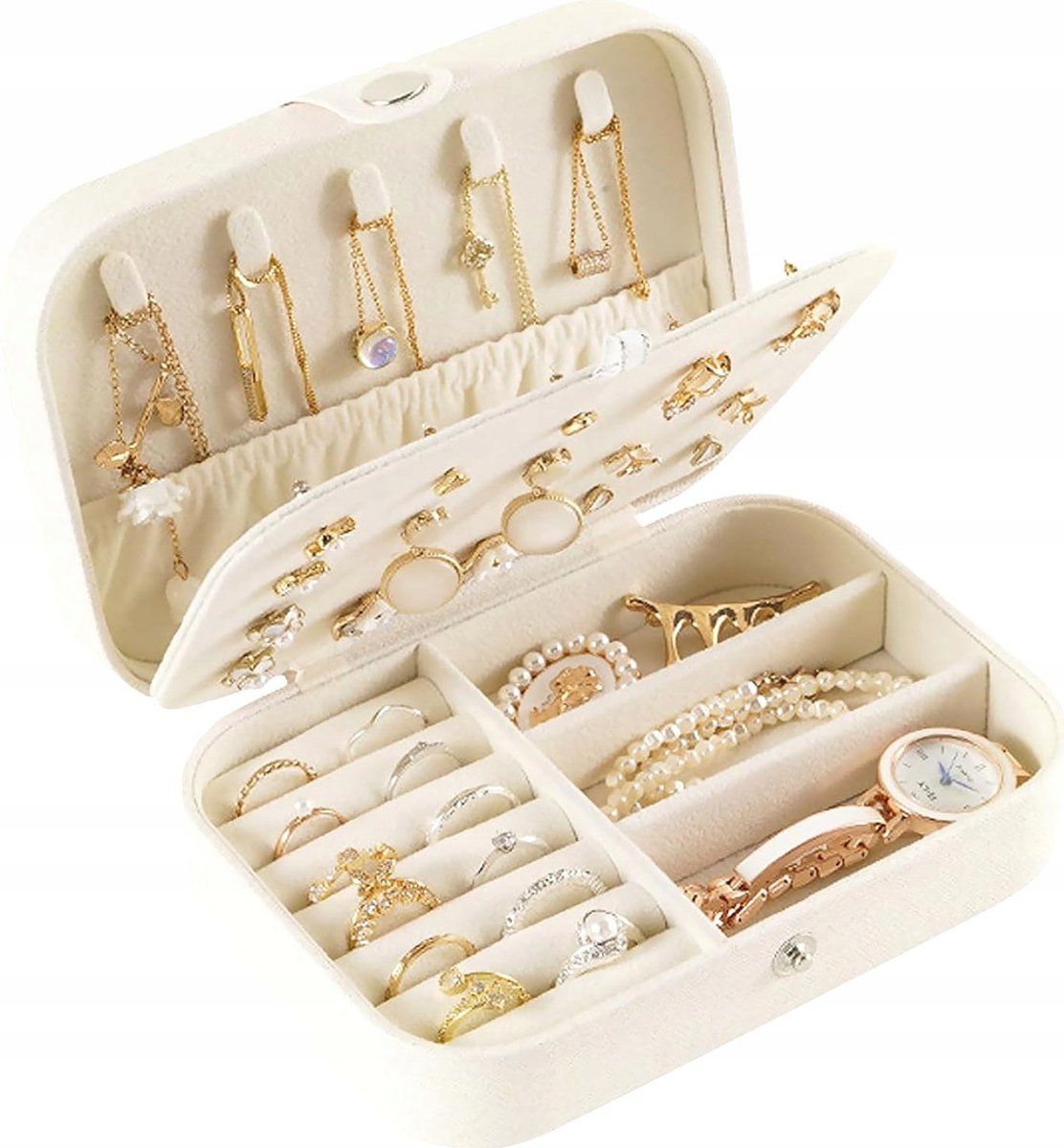 PUDEŁKO NA BIŻUTERIĘ 16X11X5CM PRZENOŚNE ORGANIZER ETUI SZKATUŁKA