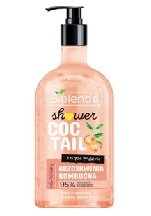 Bielenda Shower Coctail Żel pod prysznic odświeżający Brzoskwinia & Kombucha 400ml 134645 - Kosmetyki do kąpieli - miniaturka - grafika 1