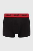 Majtki męskie - HUGO bokserki 3-pack męskie kolor czarny - Hugo - miniaturka - grafika 1