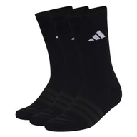 Skarpetki dla dzieci - Skarpetki adidas Cushioned Sportswear Crew Socks 3 Pair Pack Black/Black/White S - miniaturka - grafika 1