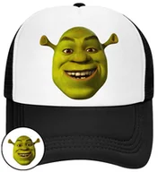Czapki i chusty sportowe męskie - CZAPKA Z DASZKIEM SHREK DLA DZIECI NA LATO CZARNA BEJSBOLÓWKA - miniaturka - grafika 1