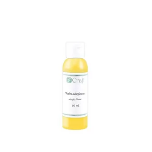 Craft Farba akrylowa 60 ml żółta DP - Przybory szkolne - miniaturka - grafika 1