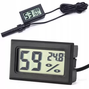 Termometr Higrometr Elektroniczny Sonda Wilgotność - Termometry domowe - miniaturka - grafika 1