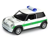 Samochody i pojazdy dla dzieci - Welly 1:34 Mini Cooper Policja -biały - miniaturka - grafika 1