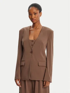 BARDOT Marynarka Ellera Fitted 59970JB2 Brązowy Regular Fit - Marynarki i żakiety damskie - miniaturka - grafika 1
