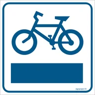 Systemy ekspozycyjne i znaki informacyjne - RA121 ŚCIEŻKA ROWEROWA, PN - PŁYTA PCV 1MM; (300X300MM) - miniaturka - grafika 1