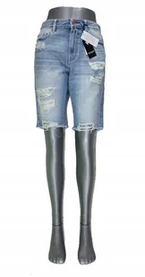 Guess Bermuda -W92D67D3L71 -damskie spodenki jeansowe oryginalne dziury W28 - Spodenki damskie - miniaturka - grafika 1