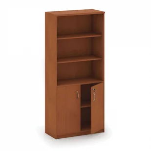 B2B Partner Szafa dwudrzwiowa z półkami, 800 x 400 x 1800 mm, czereśnia CF-D8018-C, CF-074 - Szafy biurowe - miniaturka - grafika 1