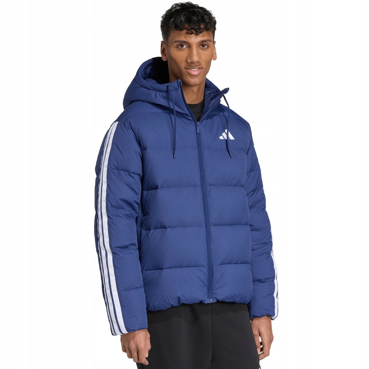 Kurtka męska adidas Ess 3S P D HD J granatowa JX7799 XL
