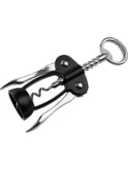 Pozostałe akcesoria kuchenne - Fackelmann Korkociąg w kolorze czarno-srebrnym - dł. 17 cm - miniaturka - grafika 1