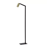 Lampy stojące - Lucide Sybil 45799/01/30 lampa stojąca podłogowa 1x35W GU10 czarna/złota - miniaturka - grafika 1