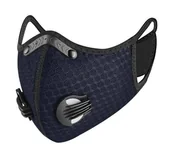 Maseczki antysmogowe - ALEXPO ALEXPO Maska Active Sport 2.0 przeciwsmogowa ażurowa granatowa 1 sztuka - miniaturka - grafika 1